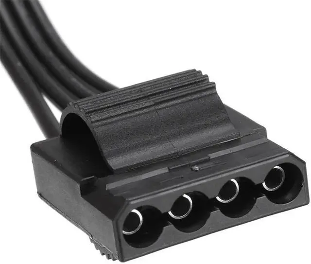 Alt view image 4 of 6 - 6Pin Male 1 to 3 IDE Female Power Supply Splitter Extension Cable for Molex 4Pin Port Multiplier