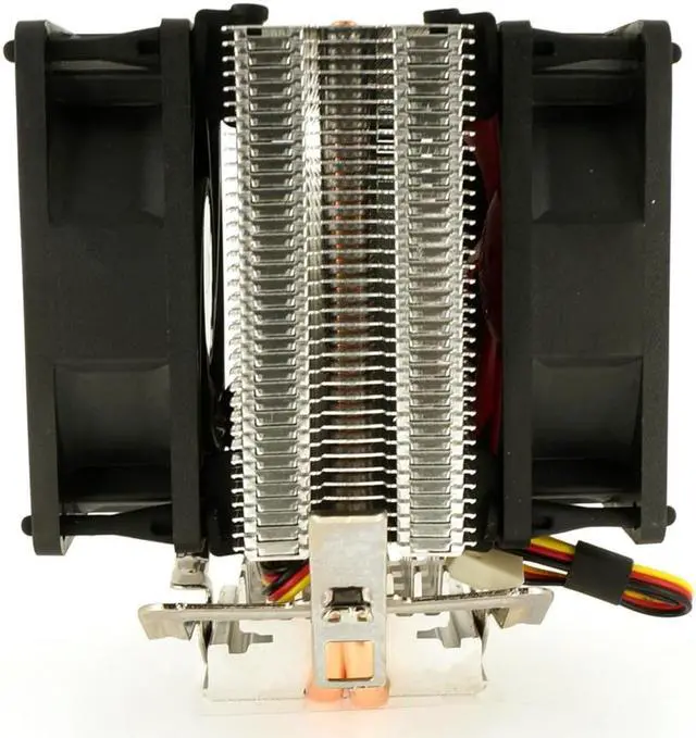Alt view image 7 of 7 - PC Cooler Red Ocean Mini Plus CPU Cooler - 6mm Copper Heatpipe - Dual 80mm Silent Fan For socket 754/939/AM2/AM2+/AM3/FM1 LGA 775/1156/1155/1150
