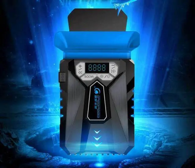 Alt view image 5 of 6 - Notebook Laptop Cooler USB Fan Cooling Air Cooler Speed Adjustable with Screen for Notebook Laptop Gamer