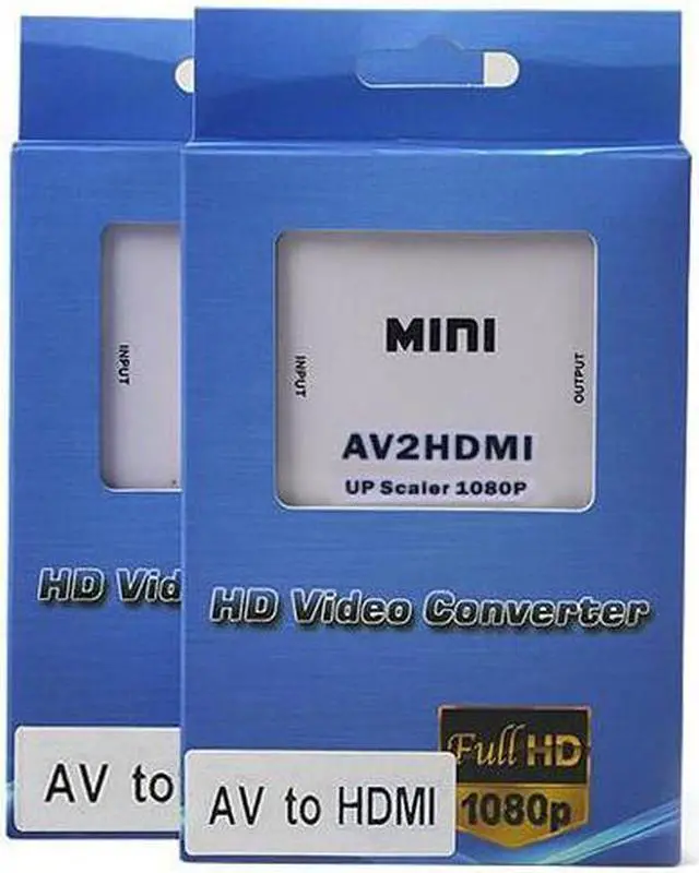 Alt view image 3 of 6 - RCA AV to HDMI Converter Adapter Mini Composite CVBS to HDMI AV2HDMI Converter By Best Pirce