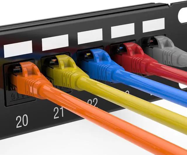 Alt view image 6 of 7 - Rj45 Coupler Cat6 Keystone Jack Inline Coupler Female to Female Insert Coupler 12 Pack Black