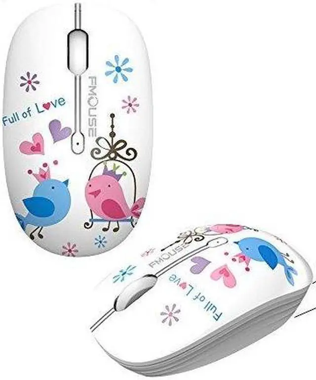 Alt view image 2 of 7 - Wireless Mouse USB Optical Mini Computer Silent Mouse for Mac/Notebook/Laptop(Bird)