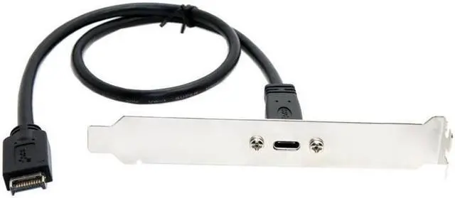 Main image of BUCIER USB 3.1 Type-E Motherboard Front Panel Header Connector to USB-C Back Panel Extension Cable - 40cm