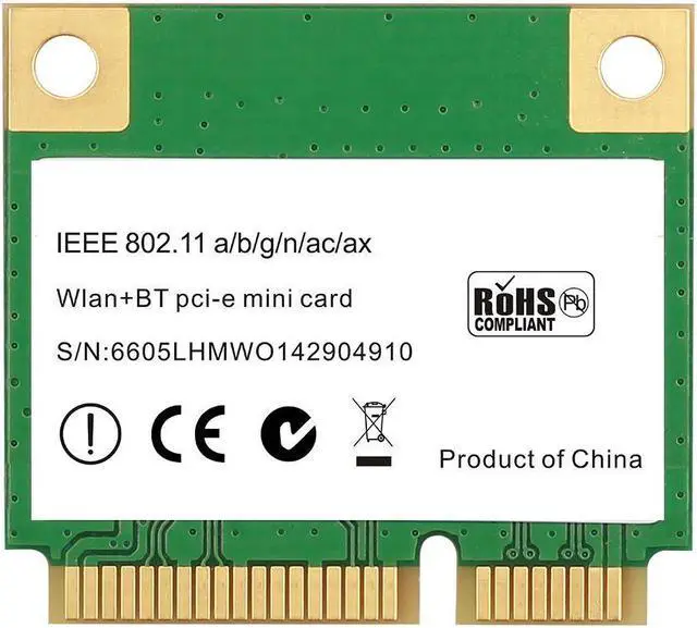 Alt view image 4 of 7 - MPE-AX3000H WiFi 6 Dual Band 802.11ax Half Mini PCI-E WiFi Card with Bluetooth 5.2 - 3000Mbps MU-MIMOfor Windows 10/11 64 bit