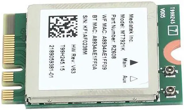 Alt view image 4 of 7 - MT7921K M.2 WiFi 6 Card for PC Dual Band 2.4GHz/5GHz 1800Mbps 802.11ax/ac wifi Bluetooth 5.2 Network Card same as wifi 6 AX200 Wireless Adapter Support Windows 10/11