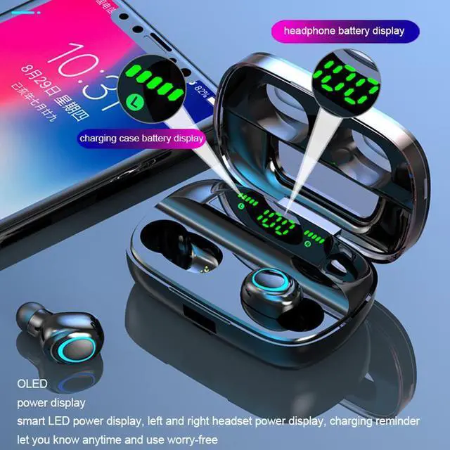 Alt view image 2 of 7 - Cordless Headphone Bluetooth Earphone TWS Earphones Wireless Headphones Noise Canceling Handsfree Headset Earbuds For Mobile Phones