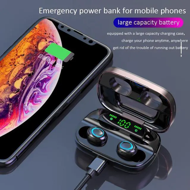 Alt view image 3 of 7 - Cordless Headphone Bluetooth Earphone TWS Earphones Wireless Headphones Noise Canceling Handsfree Headset Earbuds For Mobile Phones