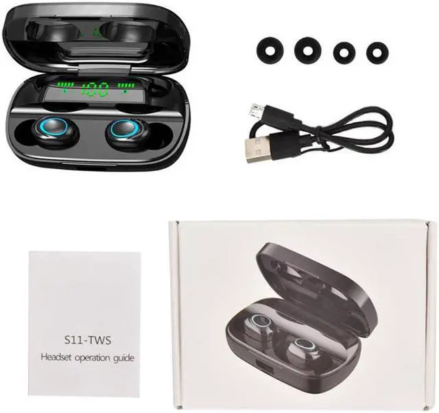 Alt view image 7 of 7 - Cordless Headphone Bluetooth Earphone TWS Earphones Wireless Headphones Noise Canceling Handsfree Headset Earbuds For Mobile Phones