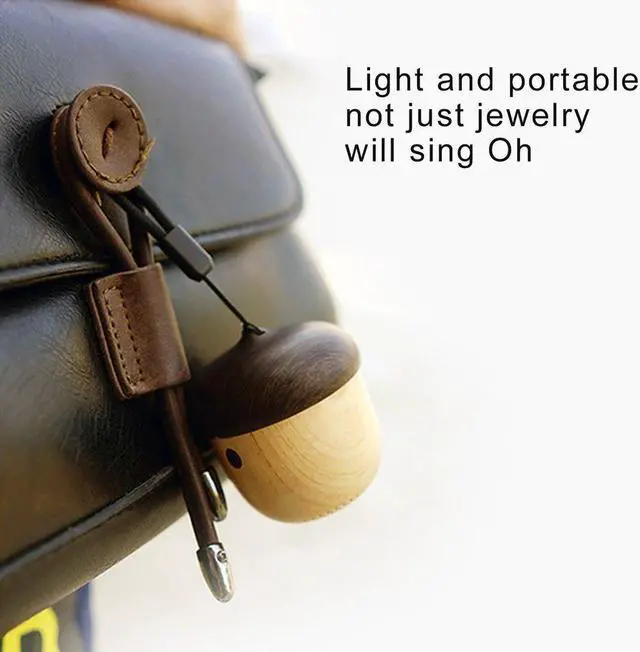 Alt view image 6 of 7 - Portable Mini Wireless Bluetooth Nut Speaker with Sling for iPhone iPad Android and More
