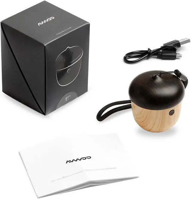 Alt view image 3 of 7 - Portable Mini Wireless Bluetooth Nut Speaker with Sling for iPhone iPad Android and More