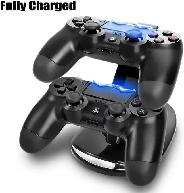 Alt view image 2 of 7 - Dual PS4/PS4 Slim/PS4 Pro Gaming Controller LED Charging Stand USB Charger Dock Station Cradle For Sony Playstation 4 PS4 / PS4 Slim /PS4 Pro