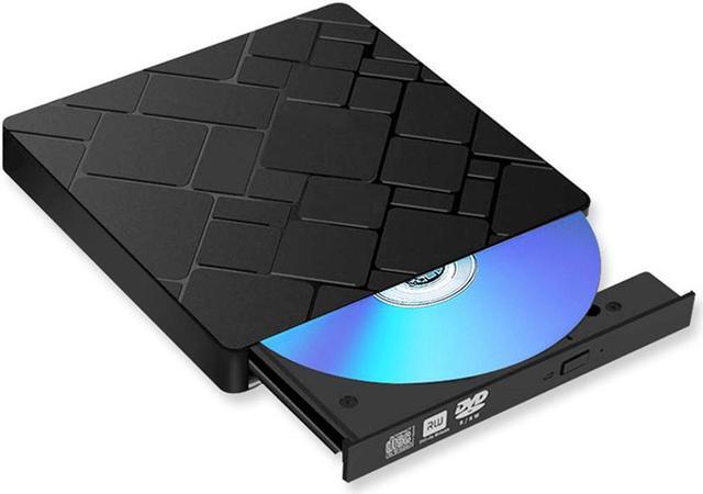 Alt view image 5 of 7 - External DVD Drive, DVD Player for Laptop, USB 3.0 Type-C Dual Port Portable External CD DVD Drive, Drive Slim DVD/CD ROM Rewriter Burner Compatible with Laptop Desktop PC Windows Linux Mac OS (Black)