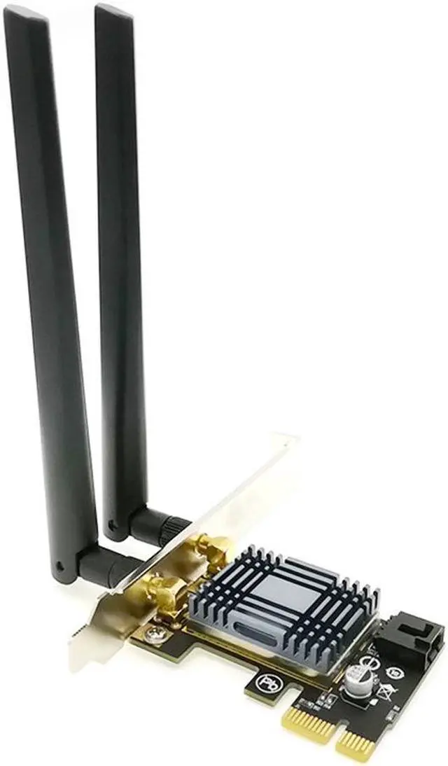 Alt view image 2 of 6 - 2.4G 5G PCIE Wireless Adapter AC 300Mbps Bluetooth 4.0 Stable WIFI Network Card Dual Band Lightweight Computer Games Pcie High Speed WiFi Adapter