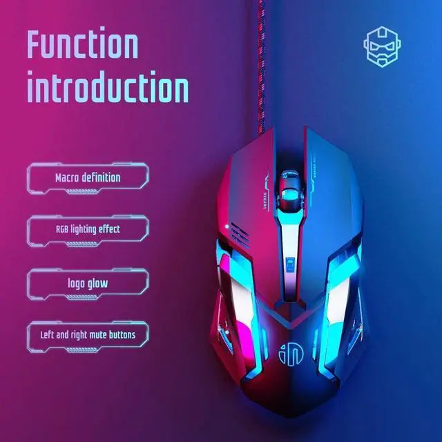 Alt view image 3 of 7 - Gaming Mouse Wired, Ergonomic Game USB Computer Mice RGB Gamer Desktop Laptop PC Gaming Mouse, 7 Programmable Buttons for Windows 7/8/10/XP Vista Linux (BLACK)