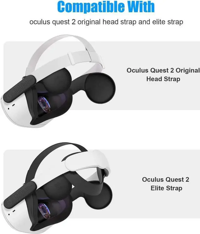 Alt view image 7 of 7 - Silicone Ear Muffs for Oculus Quest 2 VR Headset to Enhanced Headset Sound, Quest 2 Accessories Headphone Extension Cover (Black, 1 Pair)
