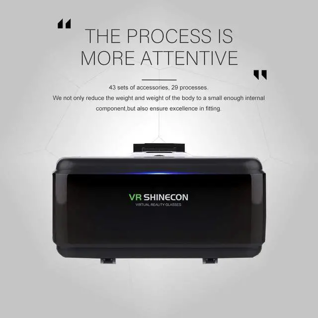 Alt view image 2 of 7 - VR Headset with Remote Controls for iPhone&Android, Lightweight Design, Eye Protection, Anti-Blue Light, HD Virtual Reality, 110°FOV & Comfortable Adjustable Distance for Phones 4.7-6.53"
