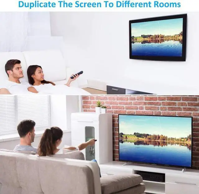 Alt view image 4 of 7 - HDMI Splitter 1 in 4 Out V1.4 Powered 1x4 Ports Box Supports 4K @30Hz Full Ultra HD 1080P 3D Compatible with PC STB Xbox PS4 Fire Stick Roku Blu-Ray Player TV HDTV (1 Input to 4 Outputs)