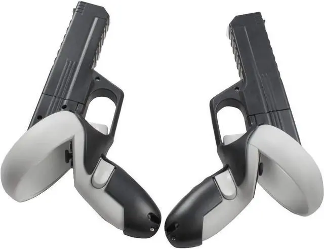 Main image of VR Controller Gun Case Compatible with Oculus Quest 2 Touch Controller Grips, Accessories for FPS Gaming, VR Pistol Handle Enhanced VR Shooting Game Experience