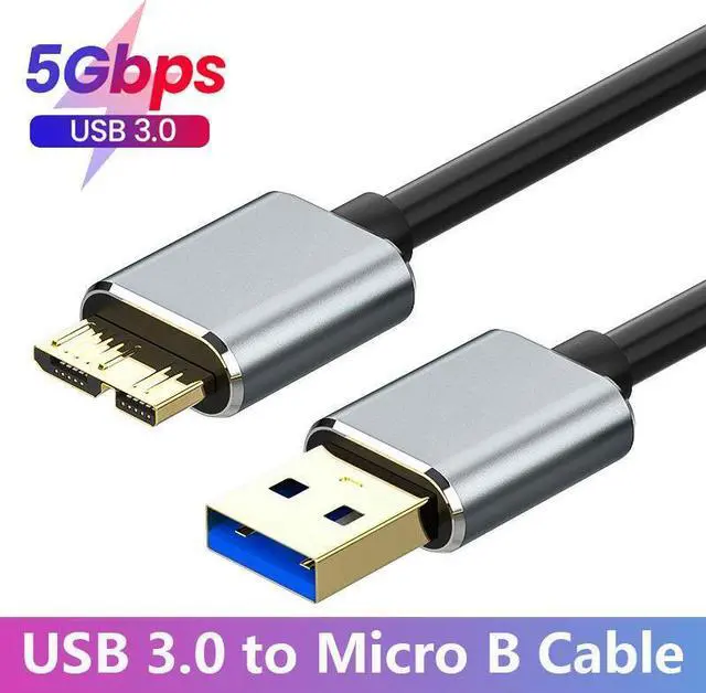 Main image of USB 3.0 to Micro B Cable, 5GB Fast Micro USB 3.0 Cable, USB 3.0 Type A Male to Micro B Cord Compatible with S-a-m-s-u-n-g S5 Note 3 HDD External Hard Drive Disk Cord (3.3ft/1M)