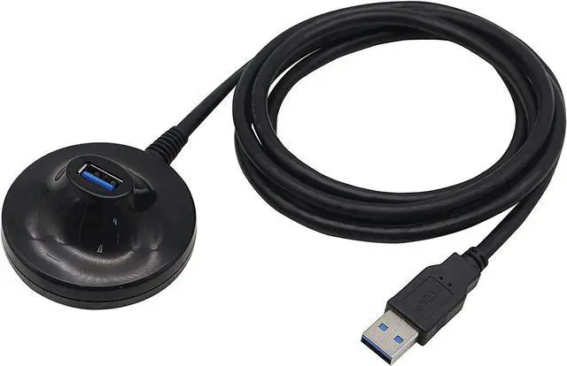 Main image of USB 3.0 Extension Cable With Pedestal Base, USB 3.0 Extender Type A Male to Female Data Transfer Cord 5Gbps for USB Flash Drive, Card Reader, Hard Drive, Printer (1.5M)