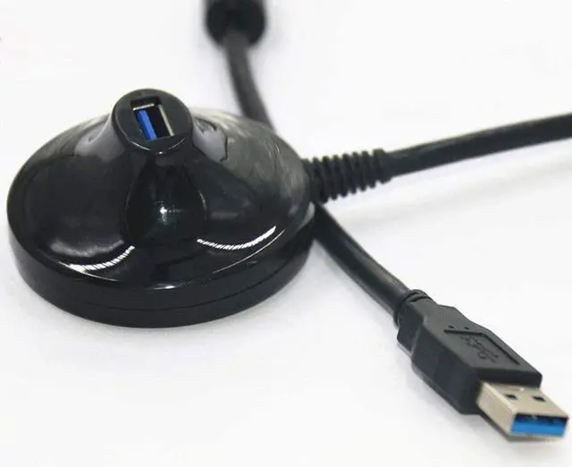 Alt view image 6 of 7 - USB 3.0 Extension Cable With Pedestal Base, USB 3.0 Extender Type A Male to Female Data Transfer Cord 5Gbps for USB Flash Drive, Card Reader, Hard Drive, Printer (1.5M)