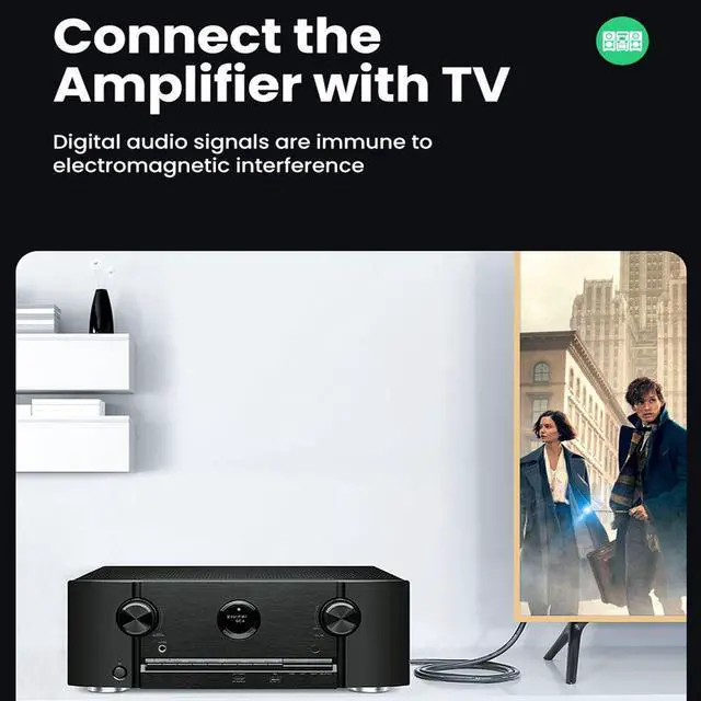 Alt view image 6 of 7 - Digital Optical Audio Cable 3.3 Feet /1M, [Gold-Plated, Durable Nylon] Fiber Optic Toslink Cord, Toslink Coaxial SPDIF Dolby 7.1 Soundbar 5.1 Fiber Cable for HI-FI Sound Bar Home Theater PS4 Xbox
