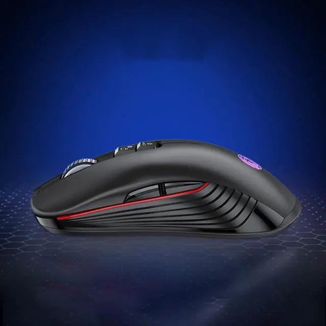 Alt view image 6 of 7 - Gaming Mice, Wireless Mouse Dual Mode Bluetooth5.1/2.4G RF Wireless Mouse with LED Rainbow Lights Rechargeable Type-C Bluetooth Mouse with 7 Buttons, 3 Adjustable DPI [800/1200/1600 dpi] for PC Laptop