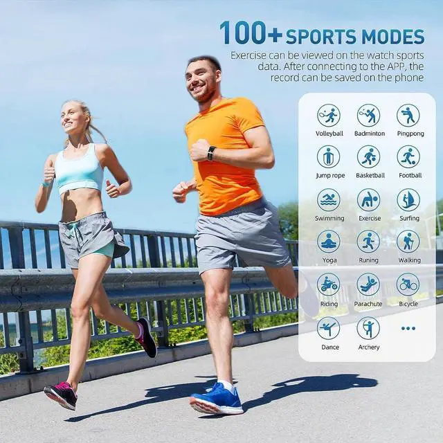Alt view image 3 of 7 - Smart Watch (Answer/Make Call), 2-Inch Fitness Tracker 100+ Sports Modes, Smart Watches for Men Women IP67 Waterproof, Smartwacth with Step Sleep Calories Monitoring Pedometer for iOS Android Phones
