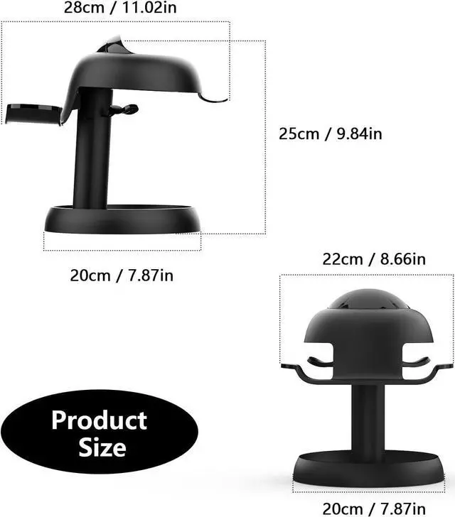 Alt view image 5 of 7 - VR Headset Stand Holder Compatible with Quest 3/Quest 2/Pico 4/for PSVR 2 - Universal VR Headset Display Dock, Stable Bracket Storage Round Base, Mount Install Easy