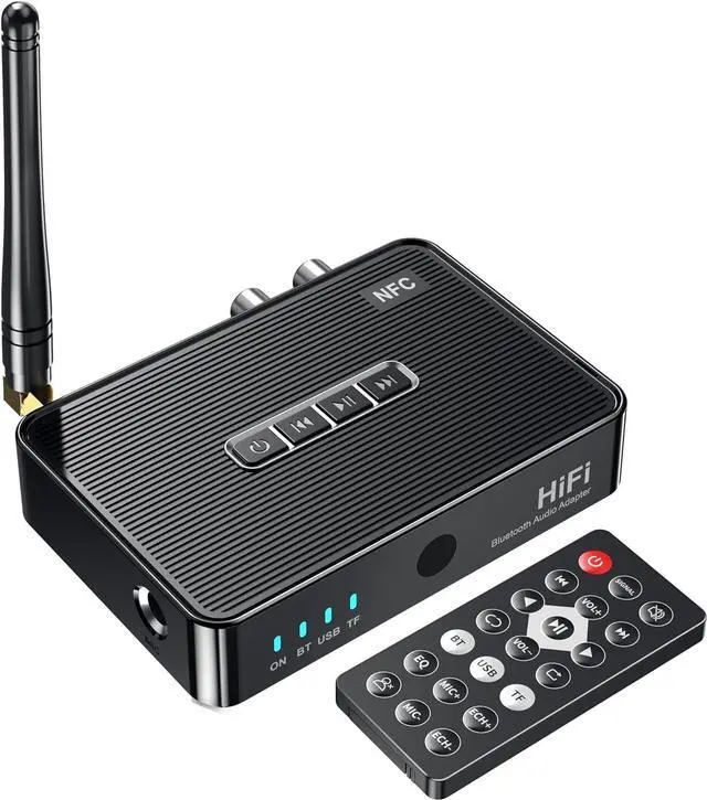 Main image of Bluetooth 5.1 Receiver Adapter for Home Stereo, Support RCA AUX 3.5mm for Speakers/Wired Speakers/Home Music Streaming Stereo System