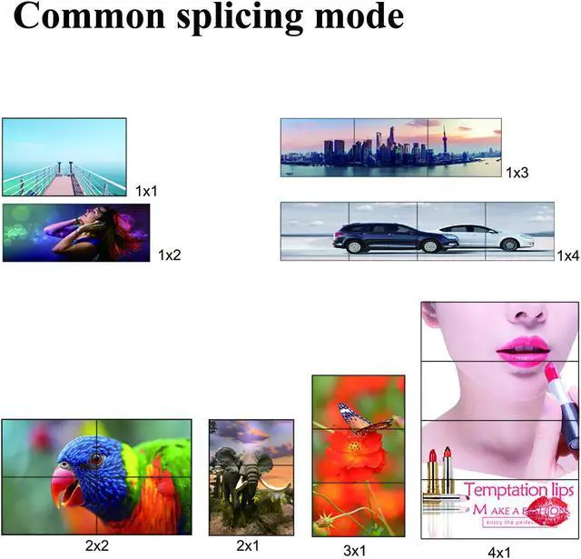 Alt view image 2 of 6 - Video Wall Controller & Player 2x2 4K 3840x2160@30Hz Processor HDMI 1.4 HDCP 1.4 Support 2x2,1x2,1x4 Modes with 1 HDMI Input 4 HDMI Output