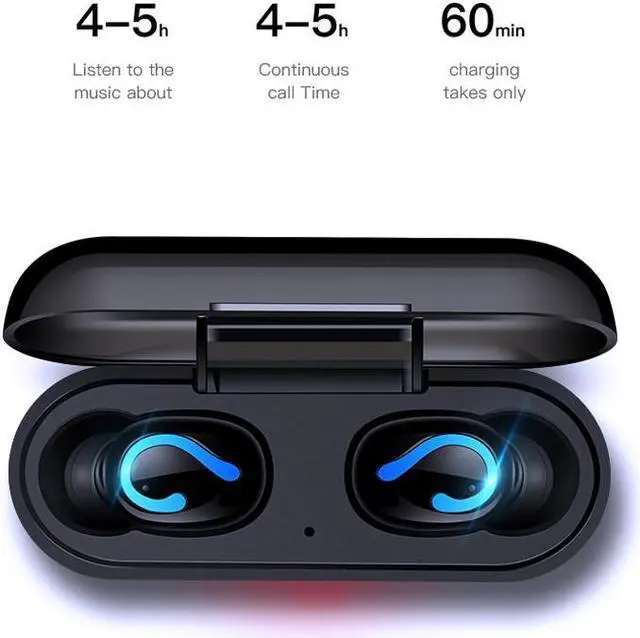 Main image of True Bluetooth 5.0 Earphone HBQ TWS Wireless Headphons Sport Handsfree Earbuds 3D Stereo Gaming Headset With Mic Charging Box