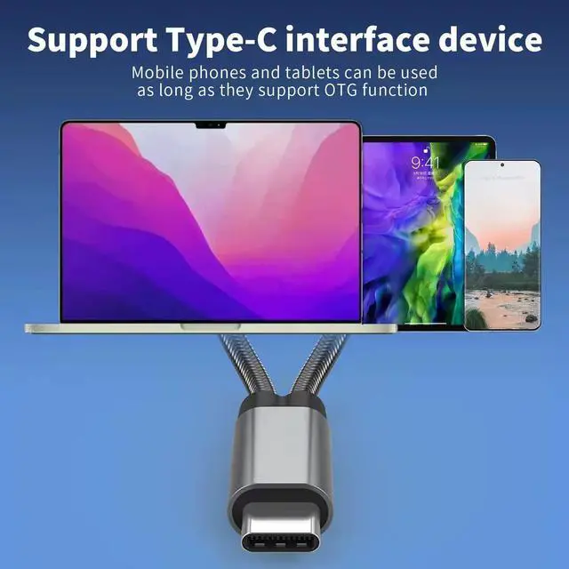 Alt view image 4 of 7 - USB C to USB Adapter, 2 in 1 USB Type C OTG to USB with 60W PD Charging Port Adapter, Compatible with M-a-c-Book Pro/Air 2019 2018 2017, S-a-m-s-u-n-g Galaxy S20 S20+ Ultra Note 10 S9 S8