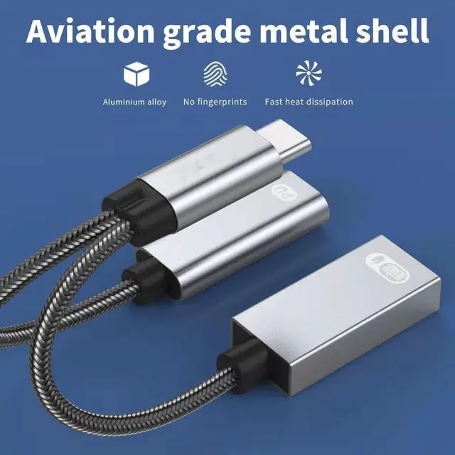 Alt view image 7 of 7 - USB C to USB Adapter, 2 in 1 USB Type C OTG to USB with 60W PD Charging Port Adapter, Compatible with M-a-c-Book Pro/Air 2019 2018 2017, S-a-m-s-u-n-g Galaxy S20 S20+ Ultra Note 10 S9 S8