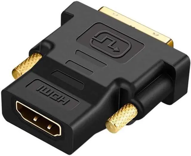 Alt view image 2 of 5 - DVI to HDMI Adapter, Bi-Directional DVI Male to HDMI Female Converter, Support 1080P, 3D for PS5,PS4,TV Box,Blu-ray,Projector,HDTV