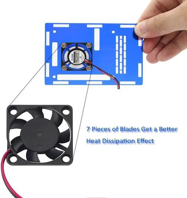Alt view image 6 of 7 - Raspberry Pi Fan,Raspberry Pi Cooling Fan 30x30x7mm Brushless CPU Cooling Fan for Raspberry Pi 3 B+, Pi 3, Pi 2, Pi 1 B+, RetroFlag NESPI Case