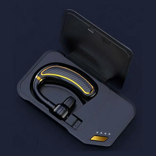 Alt view image 3 of 7 - K21 Business Bluetooth Headset Wireless Hanging Ear Stereo Waterproof Long Standby Earhook Bluetooth Earphones With 800 mAh Charge Bank