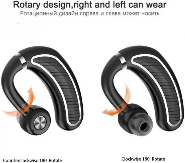 Alt view image 5 of 7 - K21 Business Bluetooth Headset Wireless Hanging Ear Stereo Waterproof Long Standby Earhook Bluetooth Earphones With 800 mAh Charge Bank