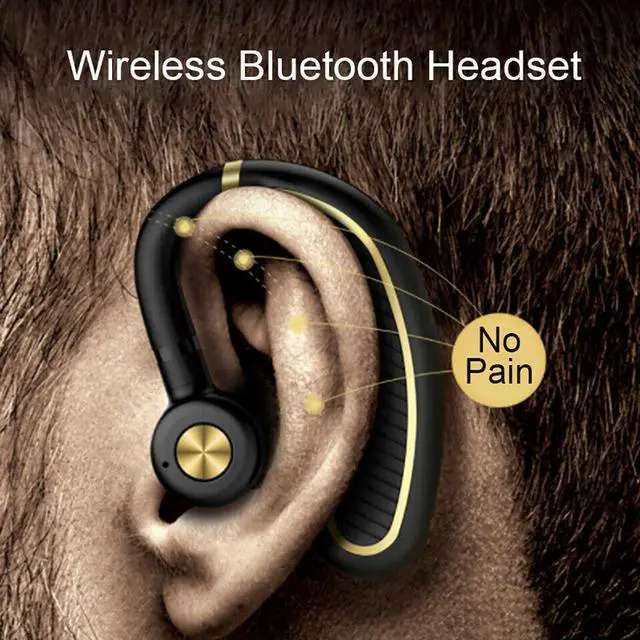 Alt view image 7 of 7 - K21 Business Bluetooth Headset Wireless Hanging Ear Stereo Waterproof Long Standby Earhook Bluetooth Earphones With 800 mAh Charge Bank