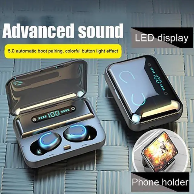 Alt view image 5 of 7 - Earphones Bluetooth Wireless Headphones Sport In Ear TWS Gaming Headset Noise Cancel True Wireless Earbuds with Mic for Iphone Samsung Sony