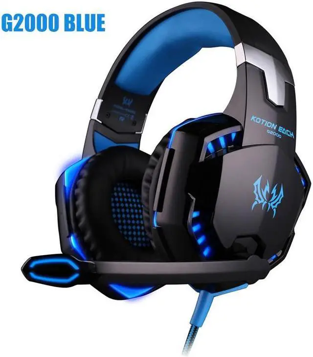 Main image of Headset Over-ear Wired Game Earphones Gaming Headphones Deep Bass Stereo Casque with Microphone for PS4 New Xbox PC Laptop Gamer