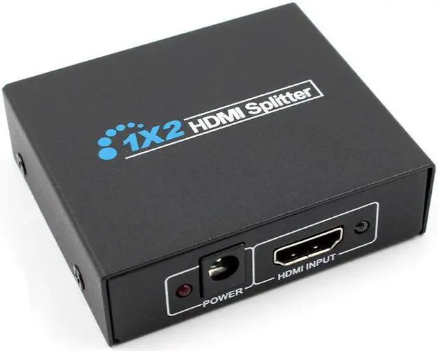 Alt view image 2 of 7 - 1080P HDMI Splitter Full HD Video HDMI Switch HDMI Amplifier 1 Into 2 Out (1 Source onto Dual Displays) With Power Adapter 1 to 2 Monitor