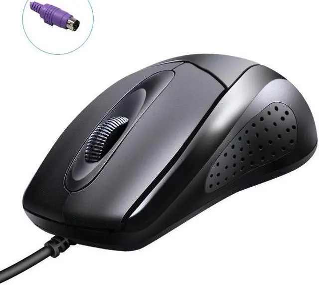 Main image of PS/2 Plug Classic Wired Mouse 1200 DPI Adjustable Ergonomic Design Mice For Office And Game