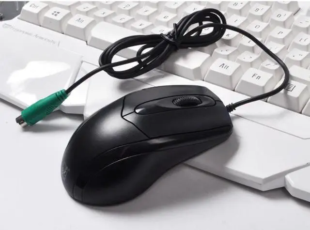 Alt view image 6 of 6 - PS/2 Plug Classic Wired Mouse 1200 DPI Adjustable Ergonomic Design Mice For Office And Game
