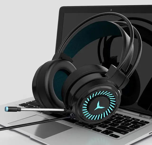 Alt view image 3 of 7 - USB Gaming Headset Wired Headphones 7 LED Illumination Stereo 7.1 Sound Bass Surround PC Notebook With Microphone