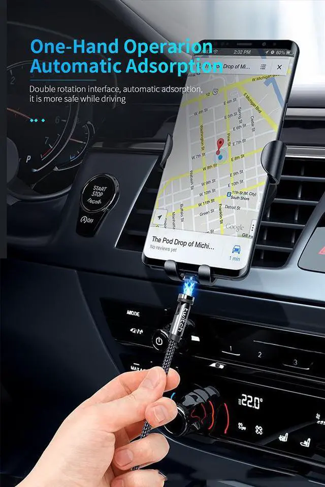 Alt view image 7 of 7 - 1m/3.28ft Magnetic Micro USB Type C Lightning Cable Charger For iPhone 11 Xiaomi Huawei Magnet USB Fast Charging Cable Magnetic Charger 8iop