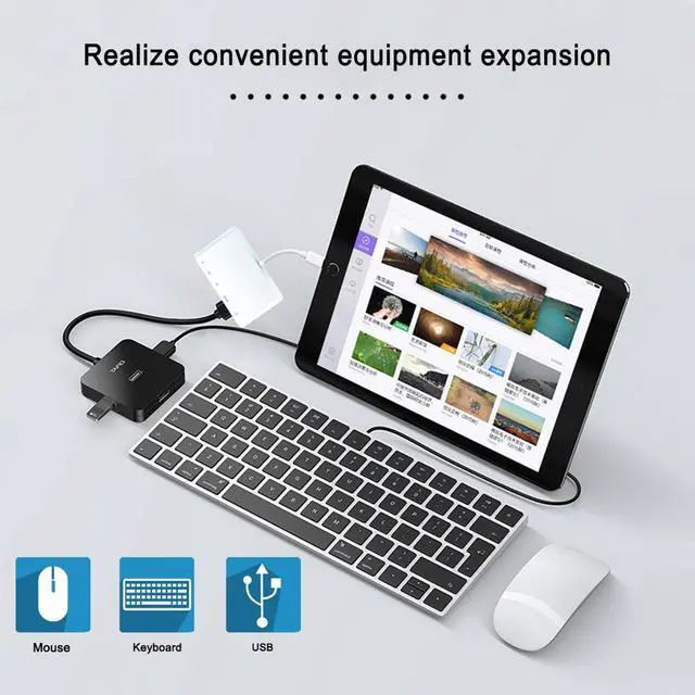 Alt view image 3 of 7 - Lighting Mult-function Hub Lightning to 1080P HDMI Cable USB SD TF Card Reader Digital AV TV OTG Adapter Hub For iPhone iPad SLR Camera SD/TF