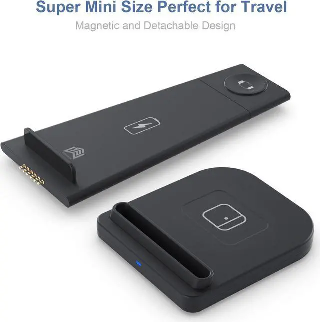 Alt view image 2 of 7 - 3 IN 1 QI Wireless Fast Charger Wireless Charging for Mobile phone,TWS Earphone,Smart Watch,Iphone iwatch,Airpods