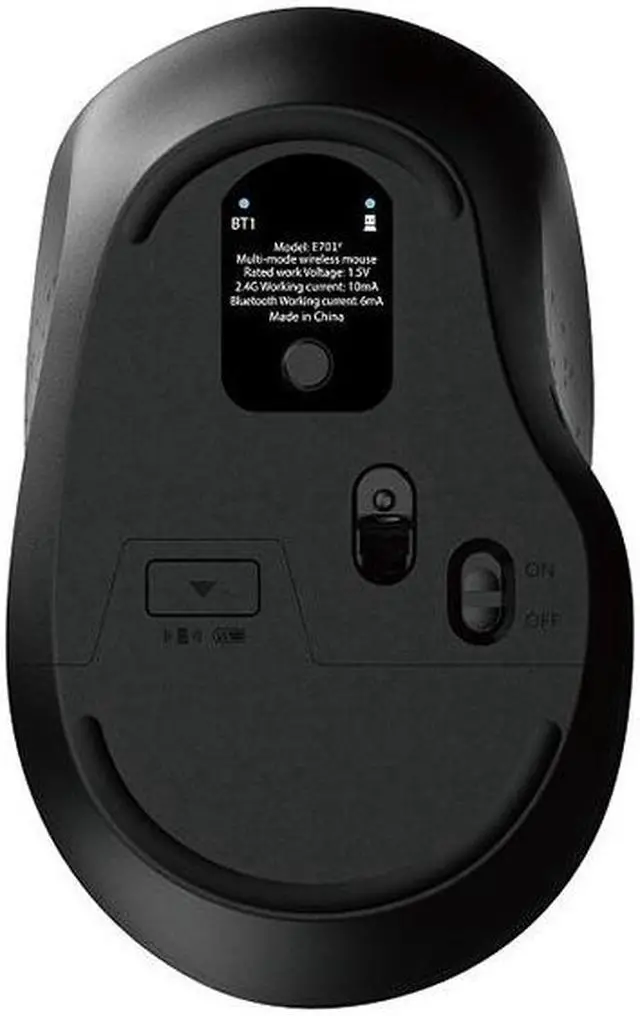 Alt view image 3 of 6 - Dual Mode Wireless Mouse Bluetooth 3.0+5.0 + 2.4GHz Mute Mouse 1600DPI Long Standby for Desktop PC Laptop