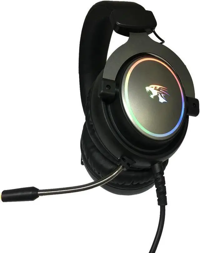 Alt view image 4 of 7 - USB 7.1 RGB Gaming Headset Earphone with LED light Noise Canceling Over-Ear Wired Gaming Headphone With 360 Degree Rotation Omnidirectional Microphone for PC Gamer(USB 2.0 Plug) 8iop